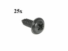 parker beplating 4.8x16mm zwart 25pcs