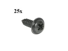 Parker beplating 5.5x25mm zwart set van 25 stuks