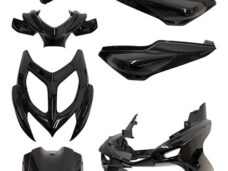 Plaatwerkset glans zwart voor Yamaha Aerox 2013 scooter