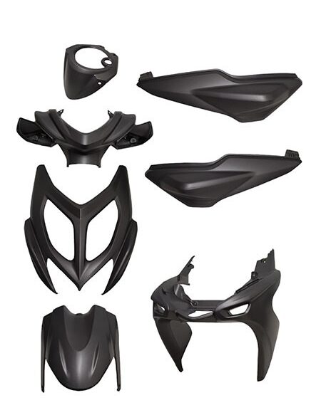 plaatwerkset zwart mat aerox 2013
