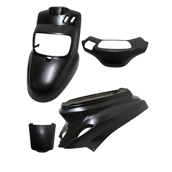 Plaatwerkset zwart mat 4-delig Yamaha BW's MBK Booster