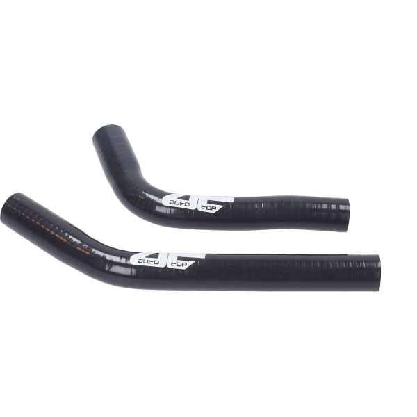 Radiateurslang set zwart 2-delig voor Yamaha DT50LC