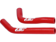 Rode radiateurslang set 2-delig voor Yamaha DT50LC brommer