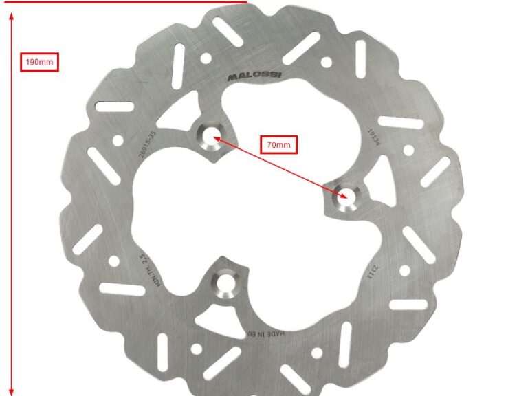 Remschijf Malossi wave 3-gaats Whoop voor 190mm aerox 4t — geschikt voor Aprilia Jog