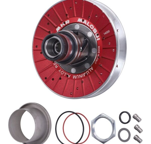 koppeling poelieset malossi mhr aluminium lang blok 128mm minarelli hor+vert