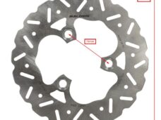Malossi Wave Whoop Disc remschijf 190mm 3-gaats voor Yamaha en MBK