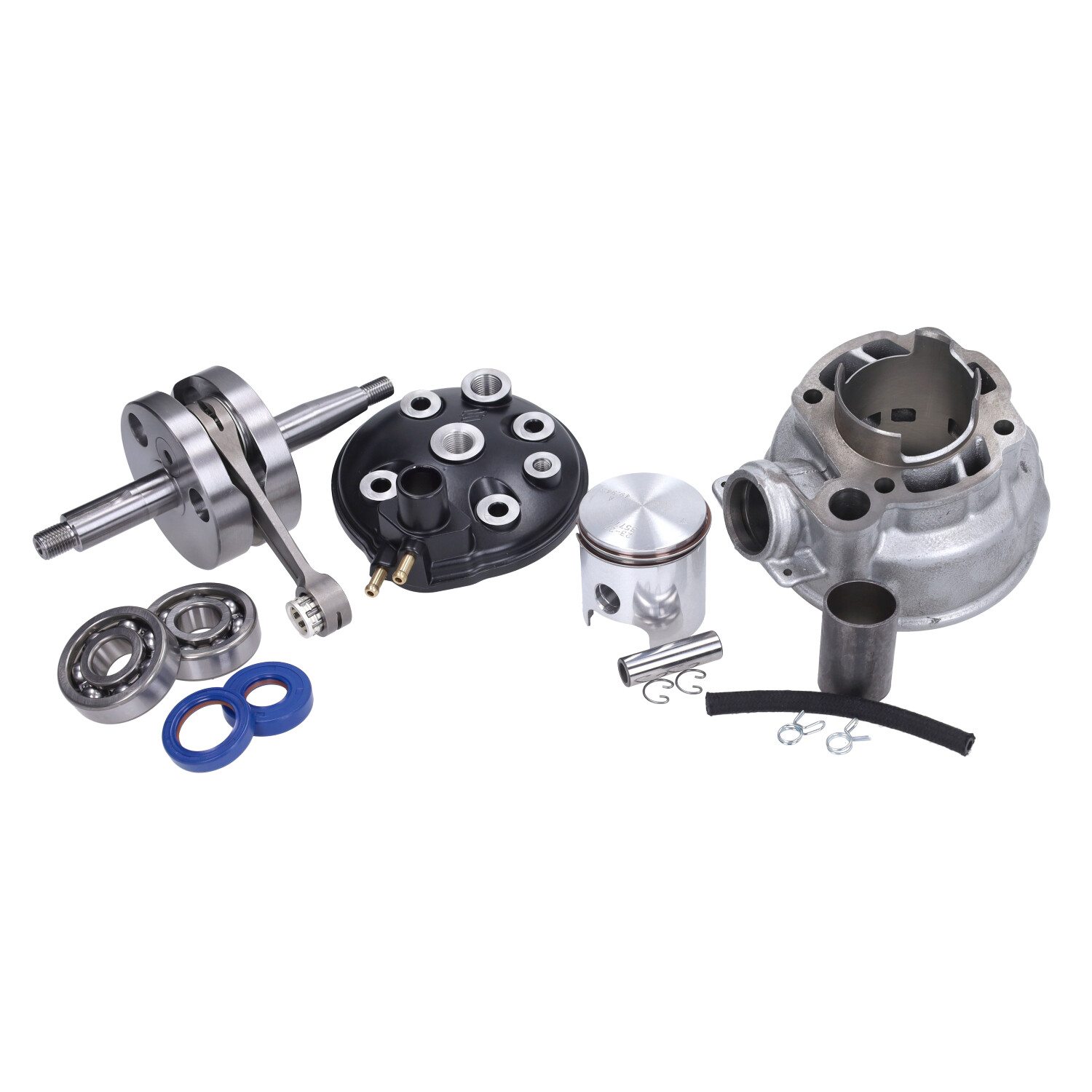 Polini tuningset 50mm pen 12 voor Minarelli AM6 brommer