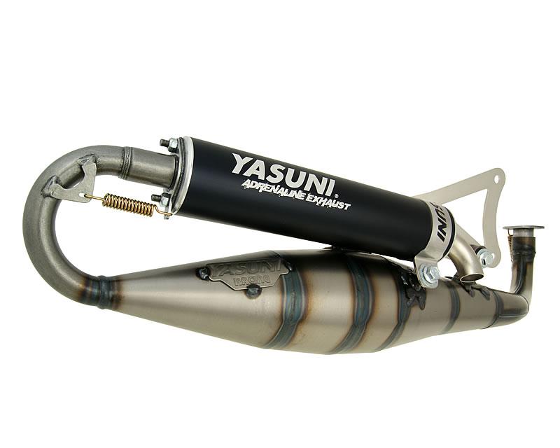 Yasuni Carrera C16 uitlaat zwart voor Minarelli horizontaal TUB906B