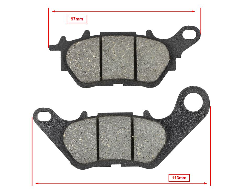 Remblokset Newfren Achter Voor Yamaha X-max 125 En X-max 300 - Afbeelding 4