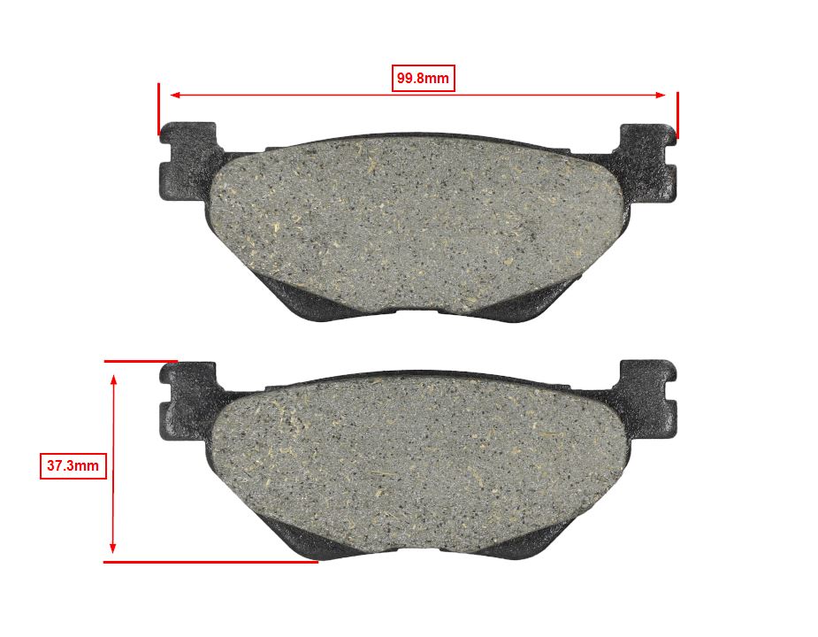 Remblokset Polini Achter Voor Yamaha T-max 530 / T-max 560 - Afbeelding 4
