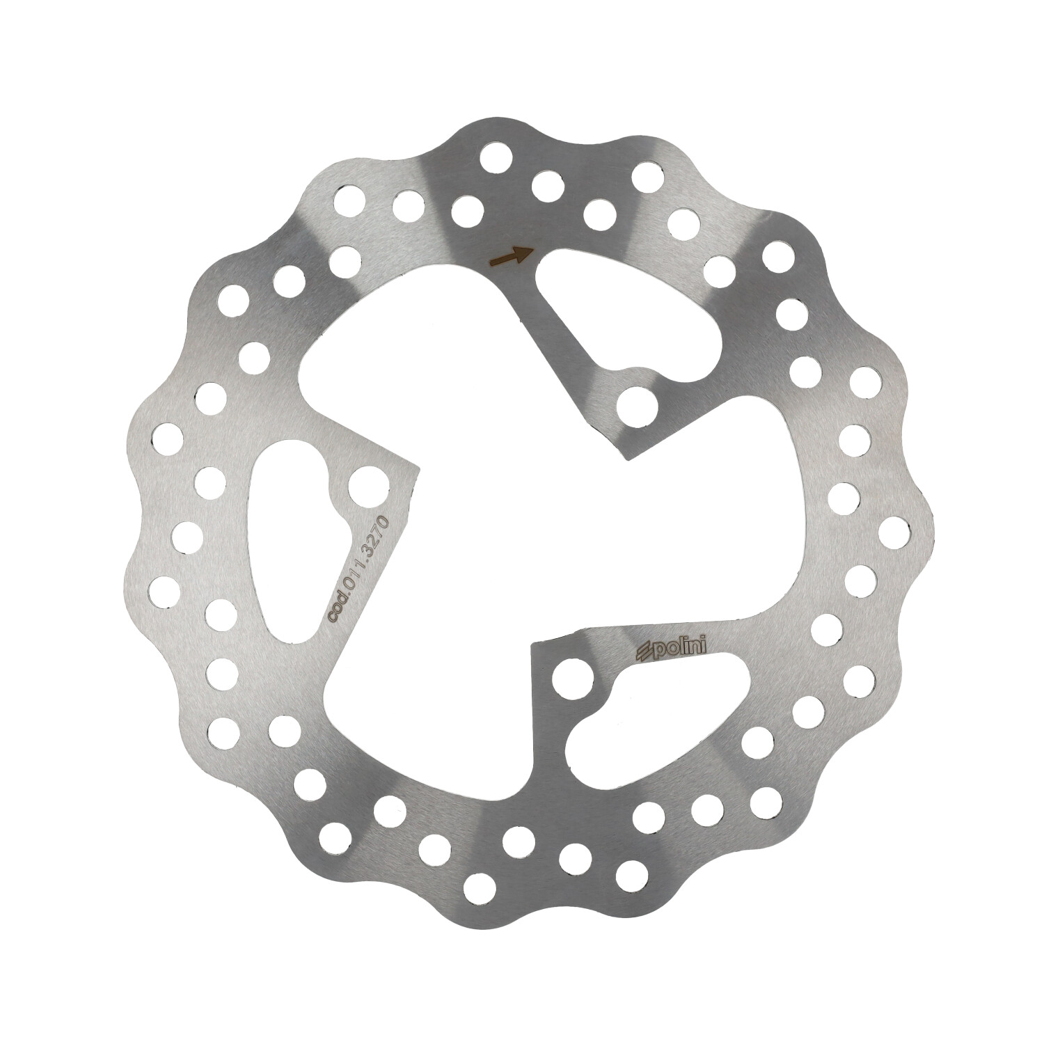 Polini Wave remschijf 202mm 3-gaats achter Minarelli horizontaal 2T