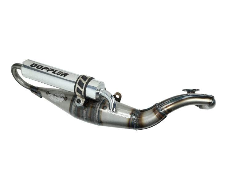 Uitlaat Doppler blank aluminium minarelli hor ac