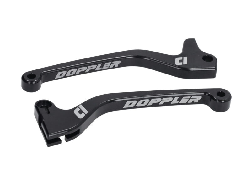 Greepset Doppler rem + koppeling cnc zwart — geschikt voor Yamaha