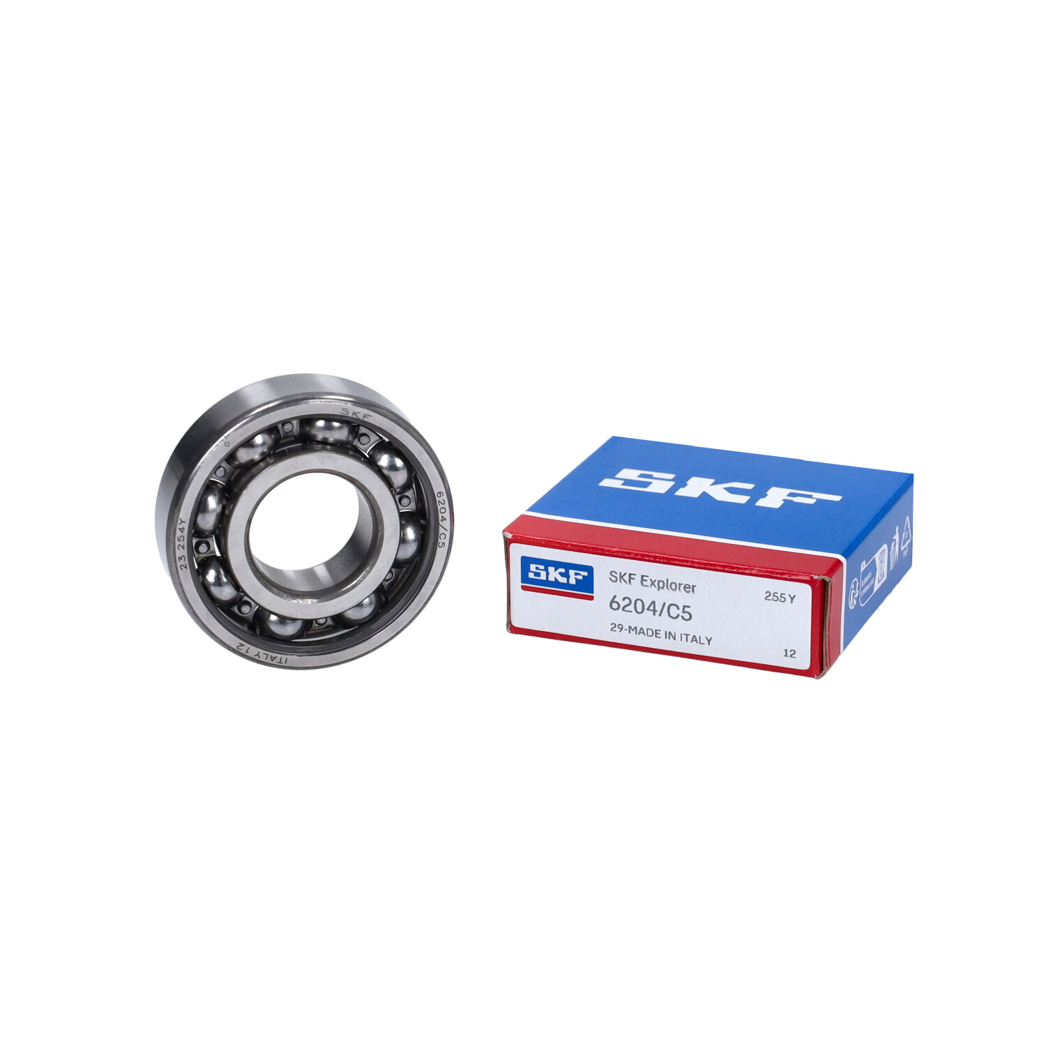 SKF 6204 C5 kogellager 20x47x14 voor Yamaha brommer scooter