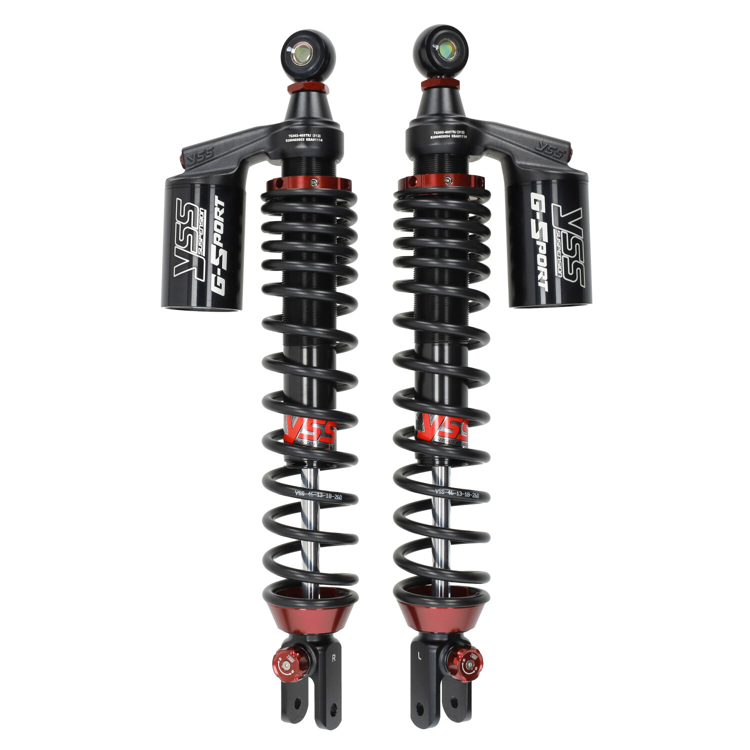 YSS G-Sport Black Series schokbrekerset 405mm Yamaha X-Max 400