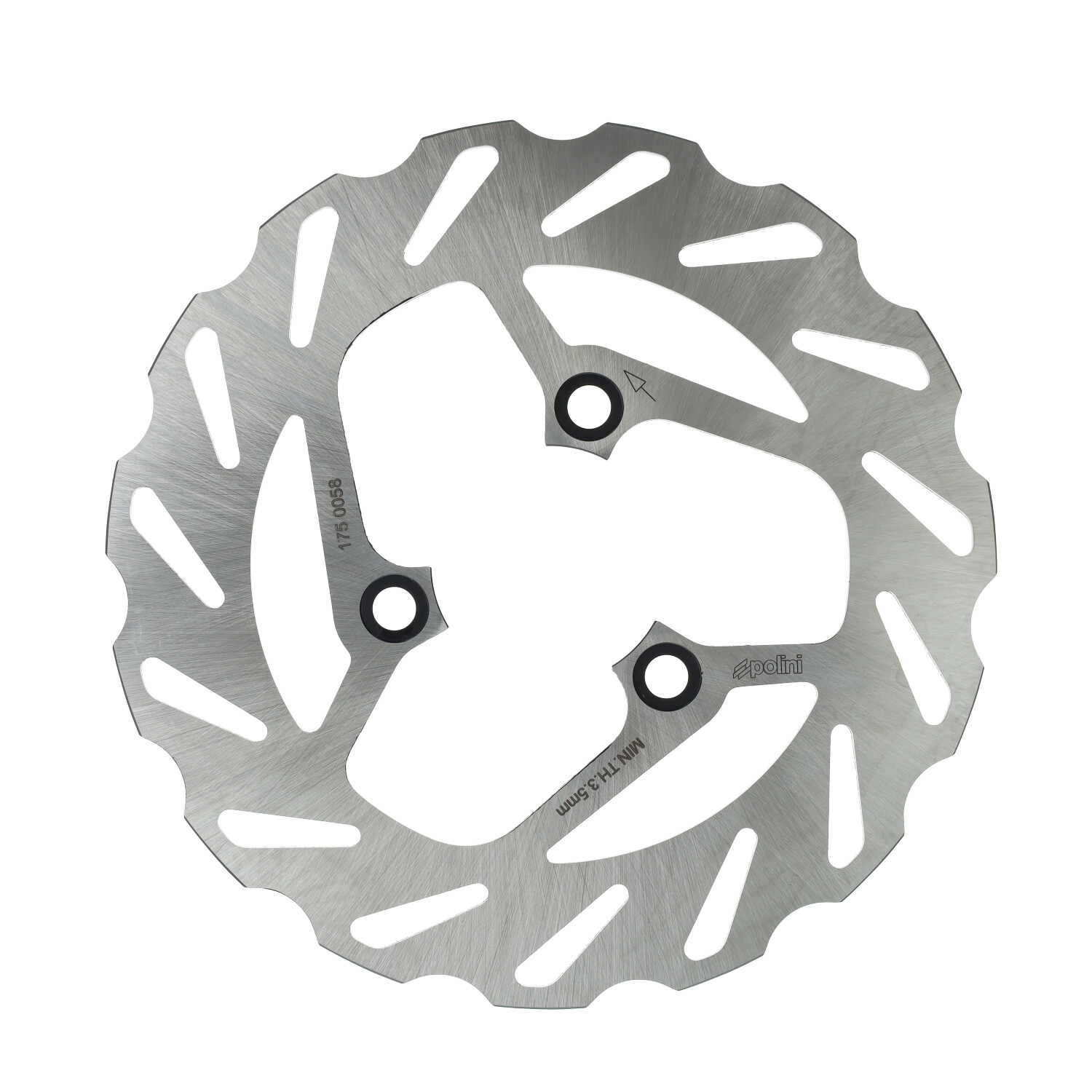 Polini Wave remschijf 220mm 3-gaats voor Yamaha Aerox en MBK Nitro