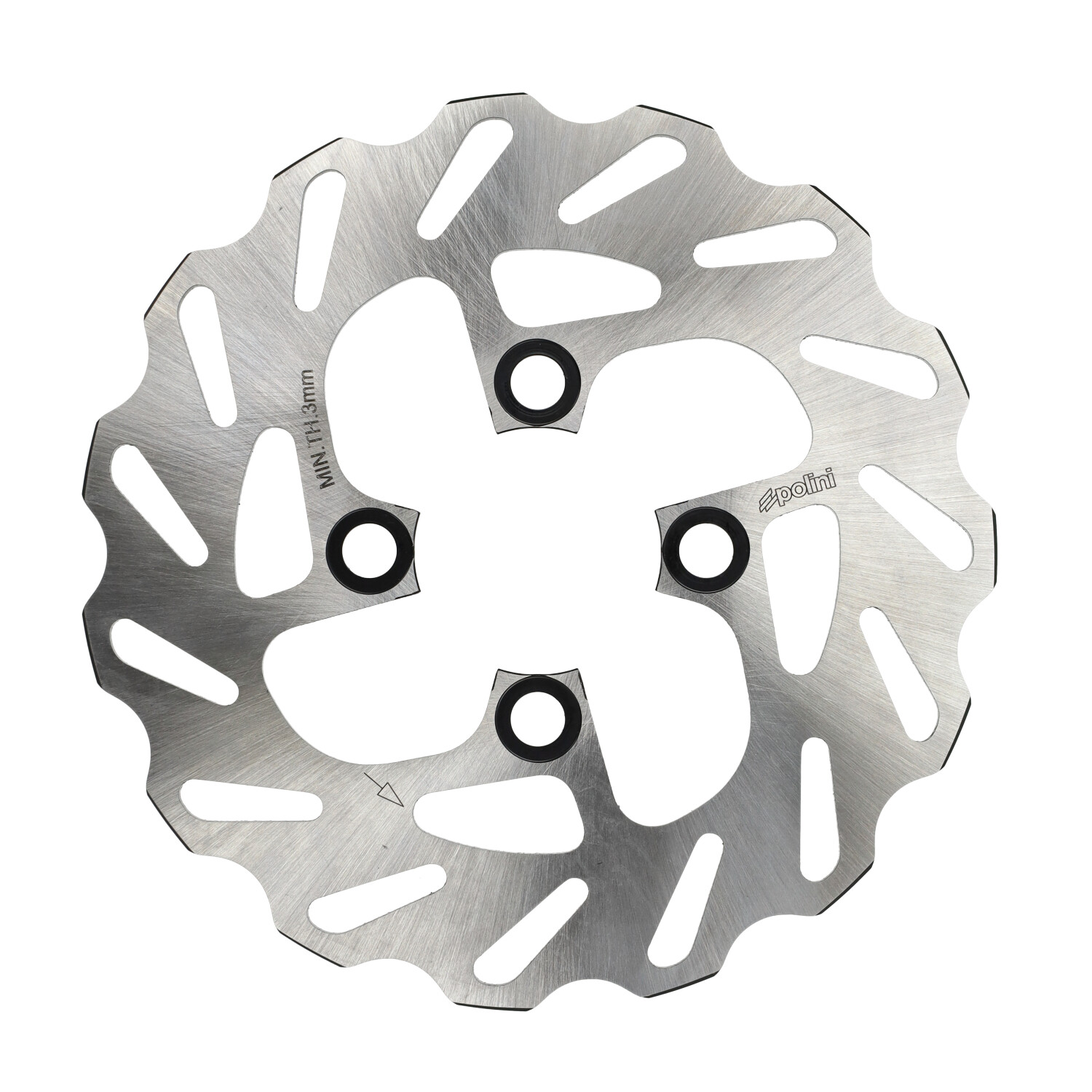 Polini Wave remschijf 180mm 4-gaats voor Yamaha BWS en MBK Booster