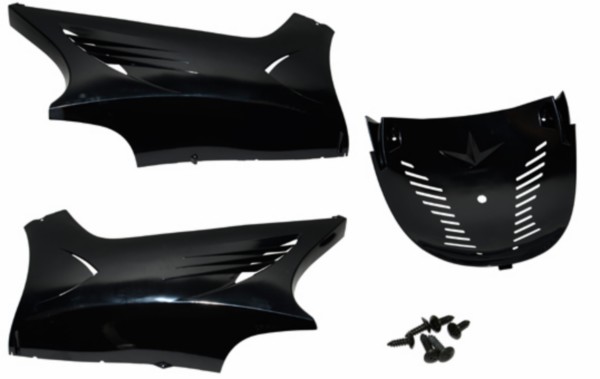 onderspoilerset DMP + schroefset 28019 zwart ongespoten yamaha