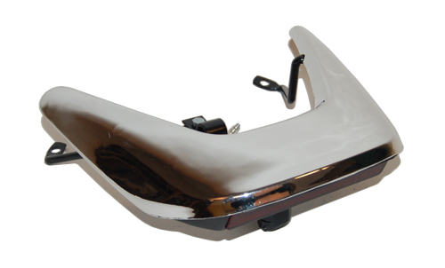 Achterspoiler DMP + ledverlichting 2t chroom aerox — geschikt voor MBK Nitro