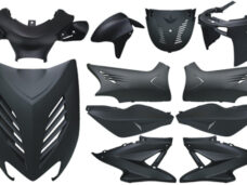 DMP plaatwerkset zwart mat 11-delig voor Yamaha Aerox