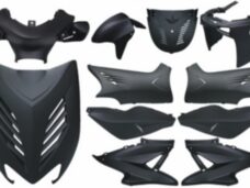 plaatwerkset DMP yamaha zwart mat 11-delig aerox