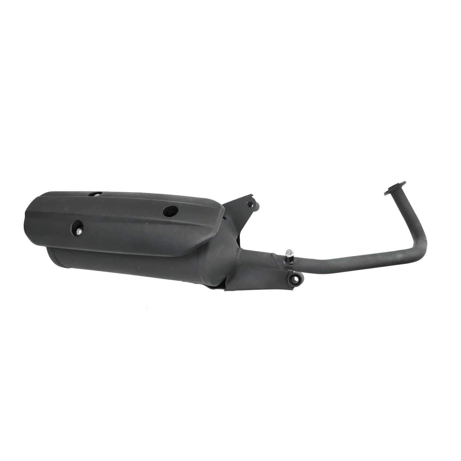 Kymco originele uitlaat zwart 4-takt Agility New Dink Fiddle scooter