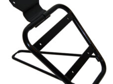 Vaste zwarte achterdrager topkoffer montage Piaggio Zip