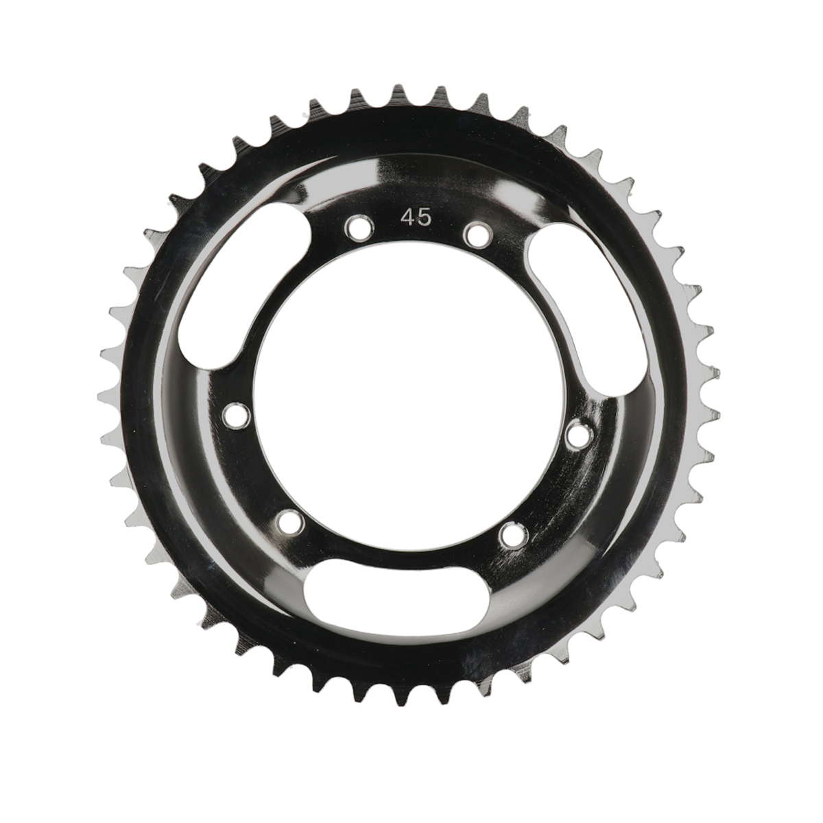 DMP Custom achterkettingwiel 45T chroom voor Puch X30 en Puch Maxi