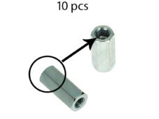 Piaggio uitlaatmoer hoog M6x25mm 10 stuks OEM 833494 Zip Sprint Primavera