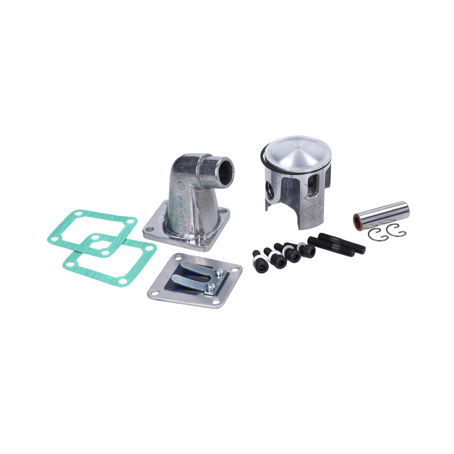 Cilinder Polini 65cc 43.5mm Nikasil Met Kop Voor Puch Maxi - Afbeelding 3