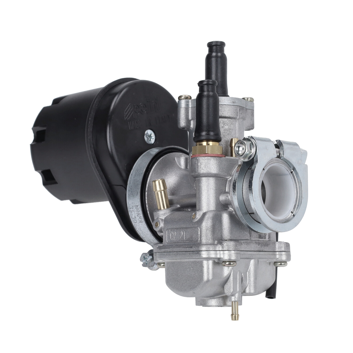 Polini CP21 carburateurset 21mm met luchtfilter voor Puch Maxi 65cc