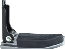 Piaggio MP3 original passenger footrest left black aluminium