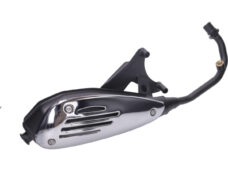 Merlin uitlaat zwart origineel model Vespa Sprint Primavera 4T