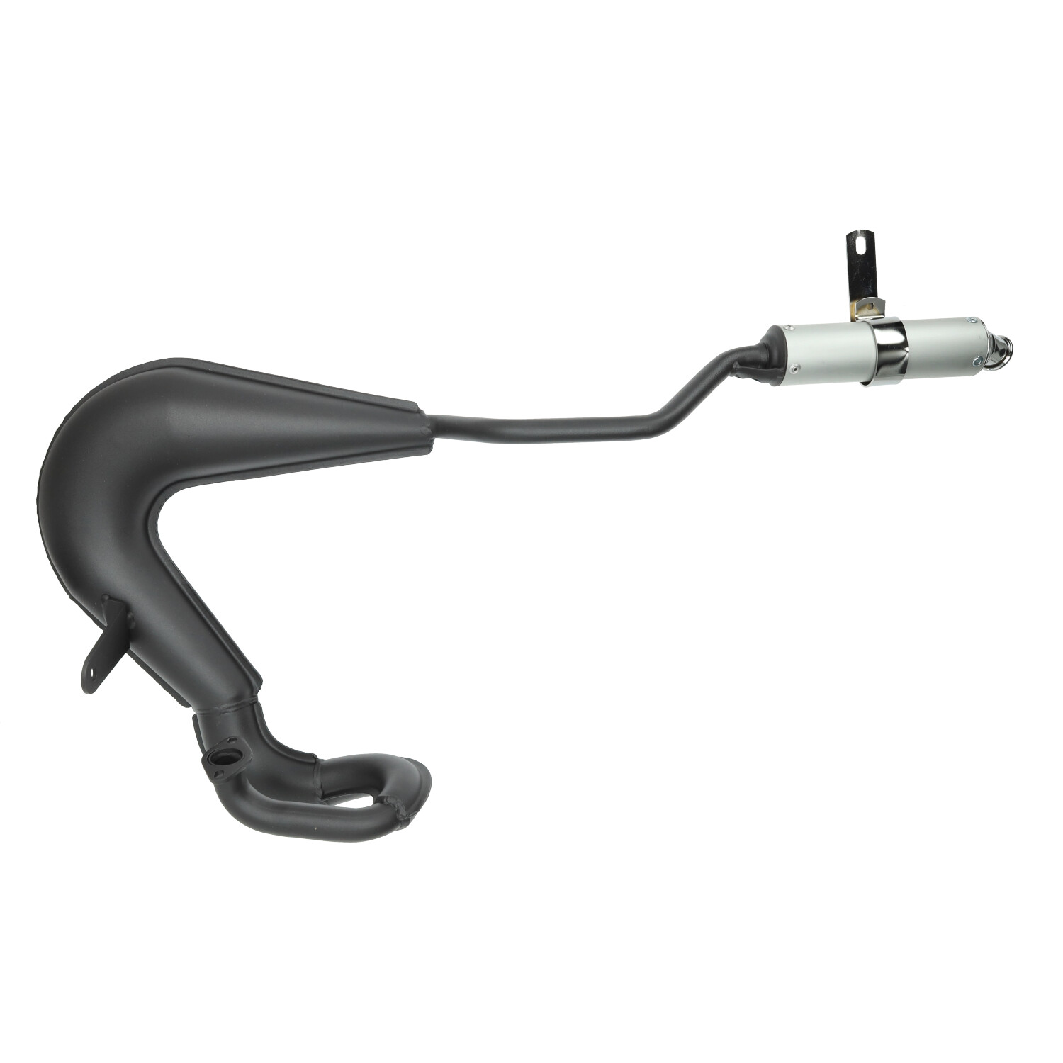 Tecno Off Road EVO uitlaat 25mm zwart voor Puch Maxi E50-motor