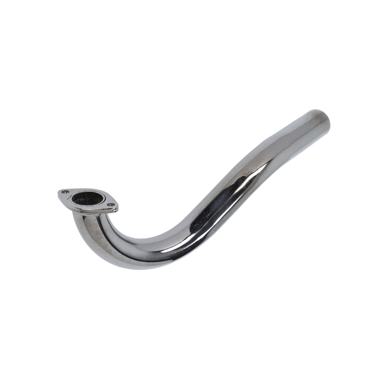 Chromen uitlaatbocht 28mm klemmodel voor Puch Maxi brommer
