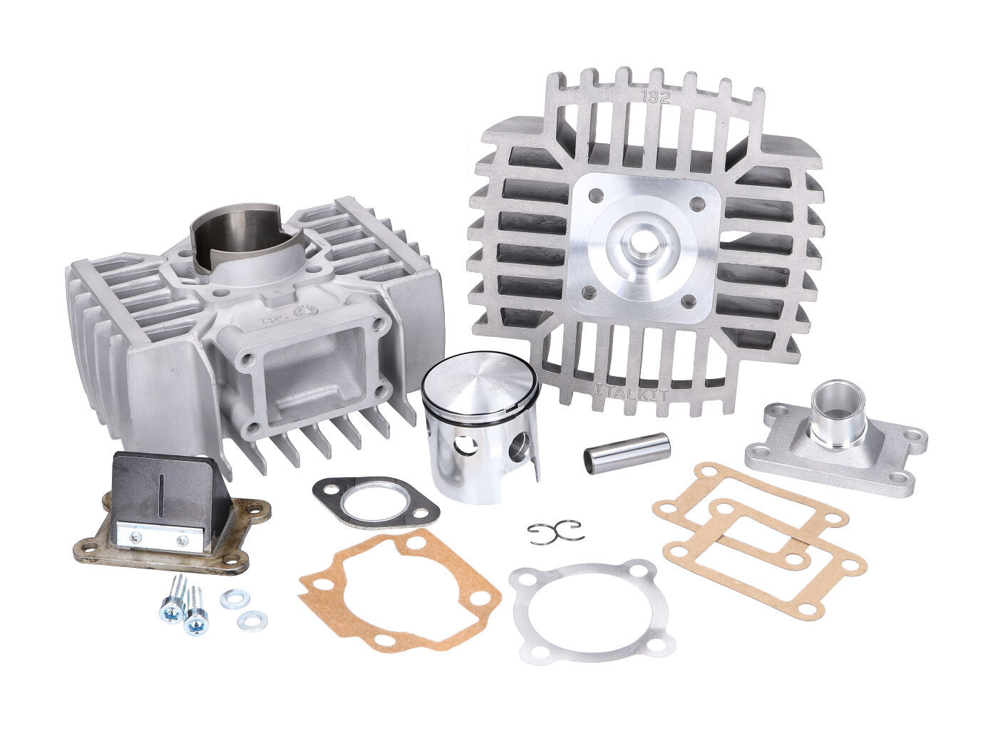 Cilinder Met Kop Gilardoni Aluminium Nikasil 74cc Voor Puch Maxi, X30, Condor En Monza - Afbeelding 4