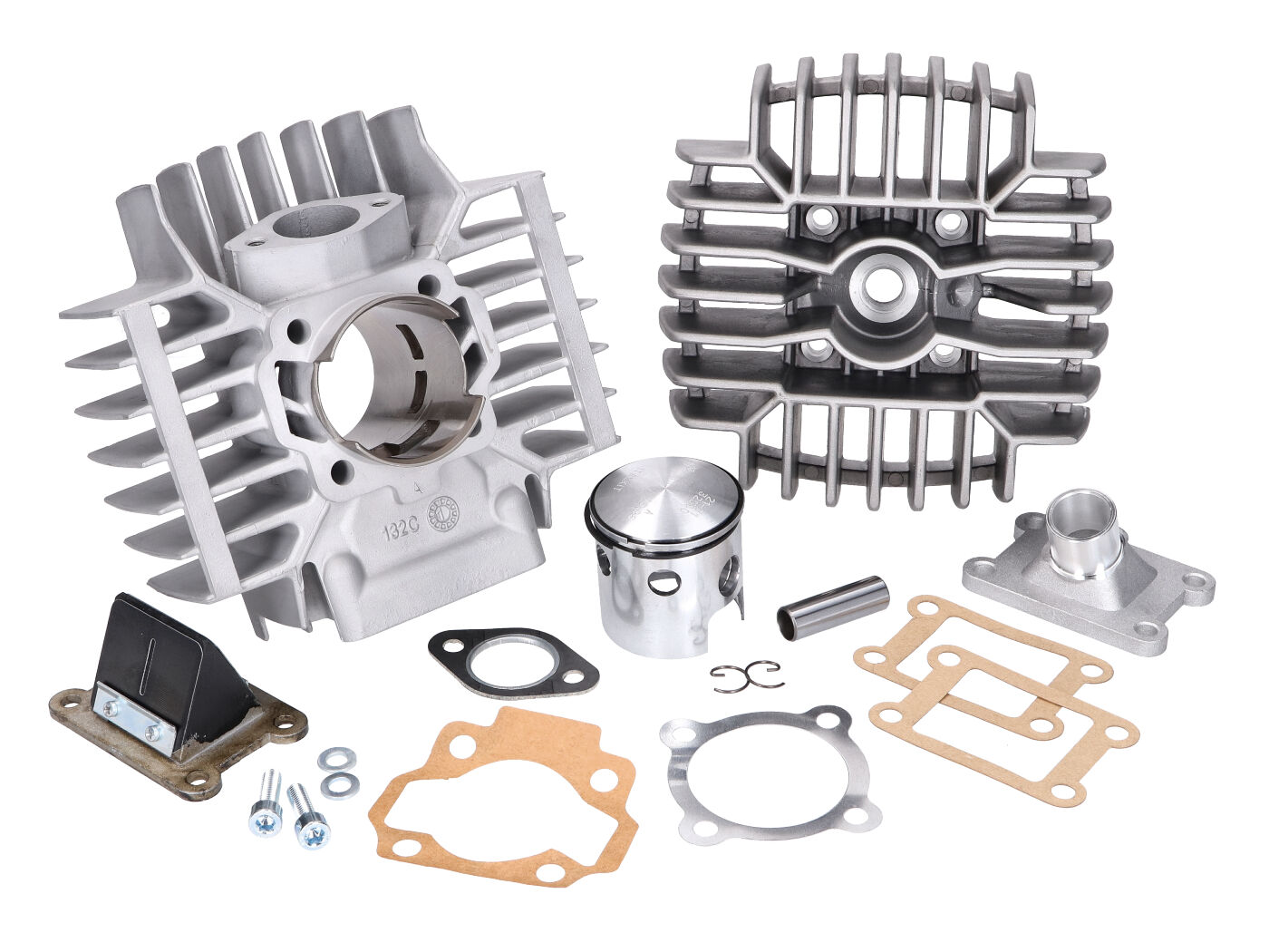 Cilinder Met Kop Gilardoni Aluminium Nikasil 74cc Voor Puch Maxi, X30, Condor En Monza - Afbeelding 5