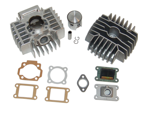 Cilinder met kop gilardoni aluminium nikasil compleet 74cc 47mm — geschikt voor Puch Maxi