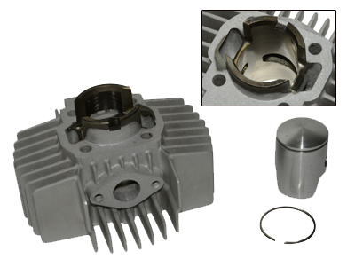 Cilinder DMP aluminium nikasil 38mm — geschikt voor Puch Maxi
