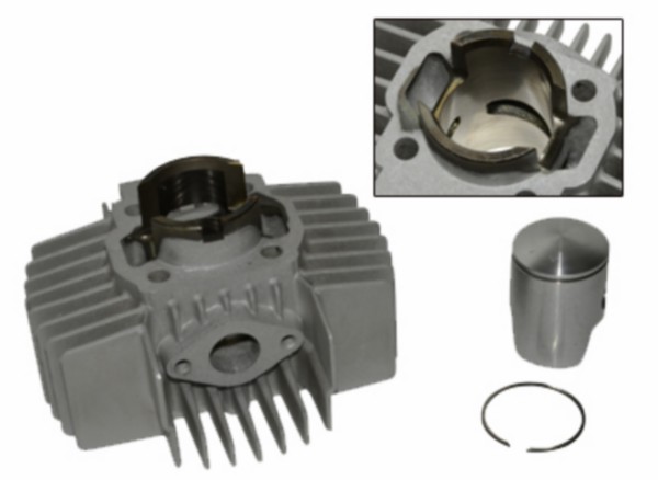 cilinder DMP aluminium nikasil 38mm puch maxi