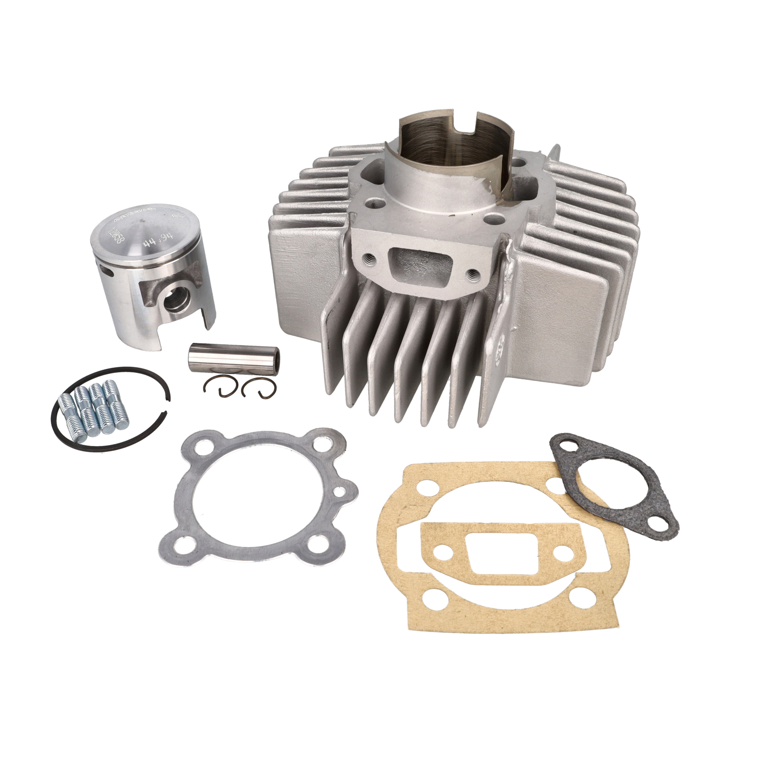 Airsal aluminium nikasil cilinder 45mm 4-poort voor Puch Maxi E50 Z50 X30