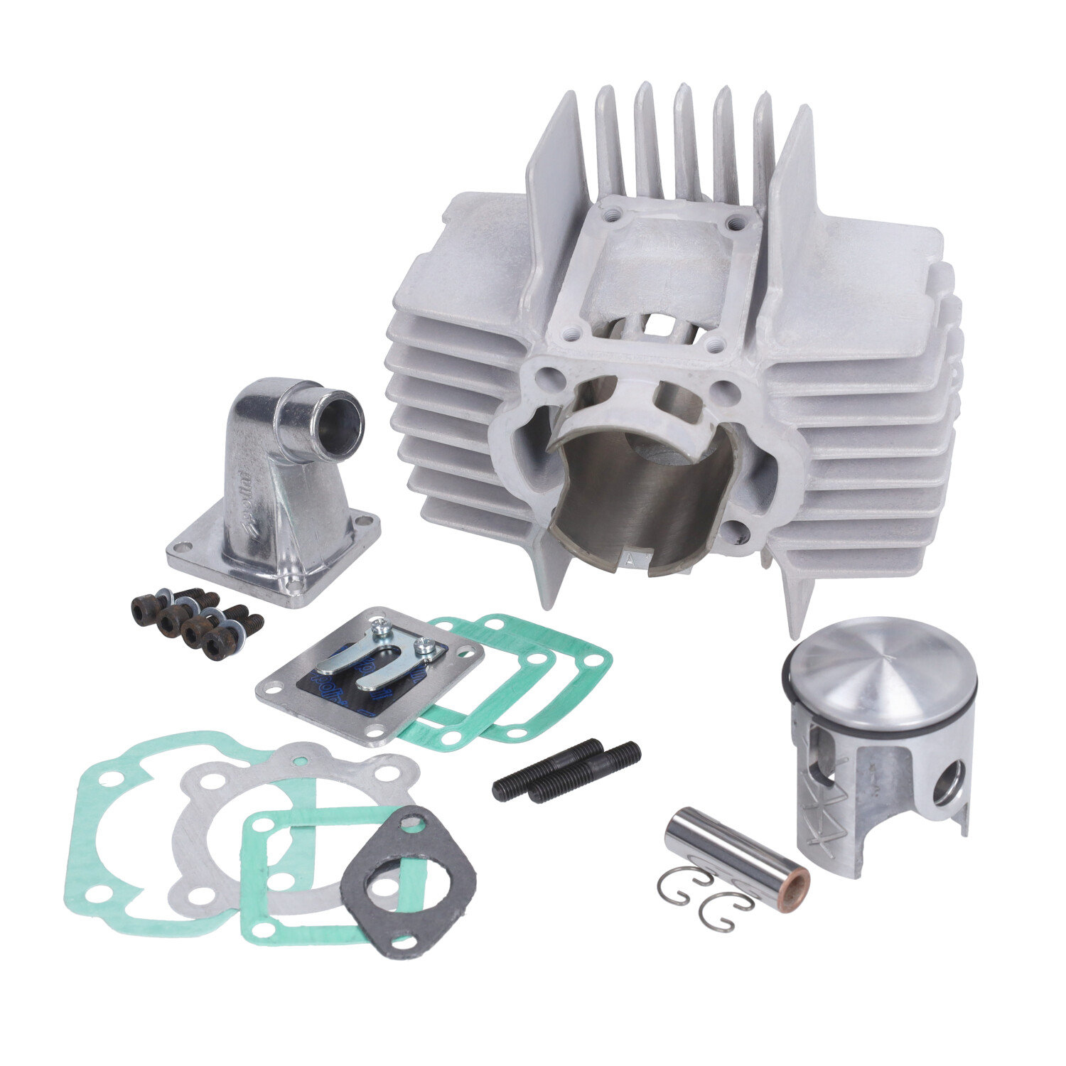Polini aluminium nikasil cilinder 65cc 43.5mm voor Puch Maxi
