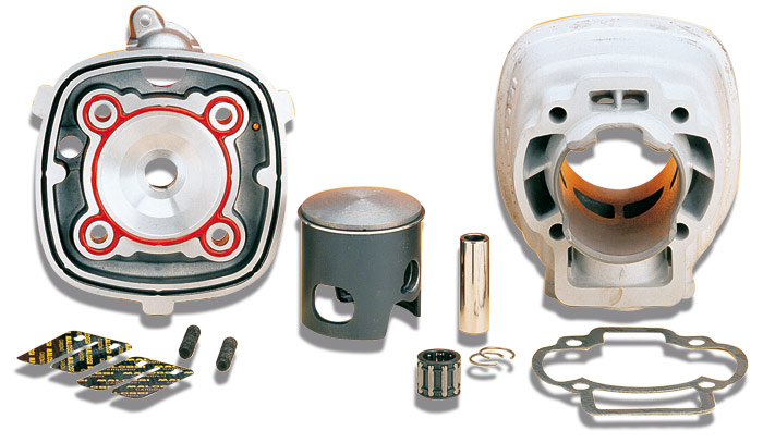 Cilinder met kop Malossi mhr 2t 47.6mm — geschikt voor Piaggio LC
