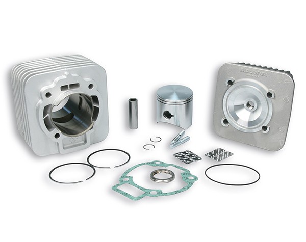cilinder met kop malossi ac Aprilia 65mm sr 125/150