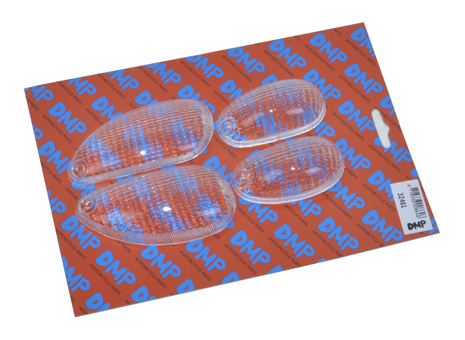 Knipperlichtglasset DMP wit — geschikt voor Piaggio NRG