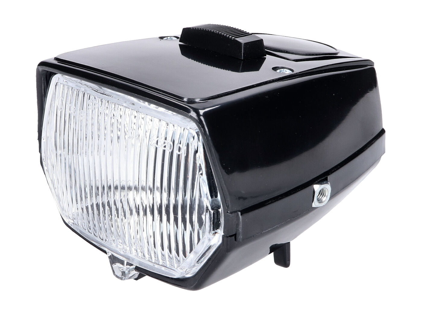 Koplamp Dmp Vierkant + Schakelaar 115mm Zwart Voor Puch Maxi - Afbeelding 3