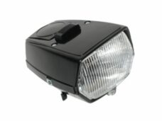 koplamp DMP vierkant + schakelaar 115mm zwart puch maxi