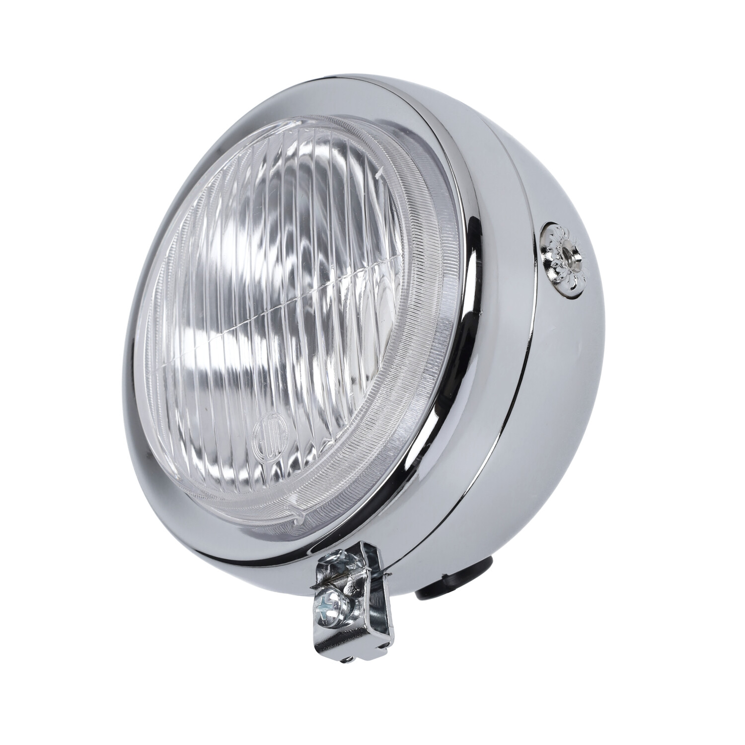 Guia ronde koplamp 130mm chroom universeel voor Puch Maxi brommer