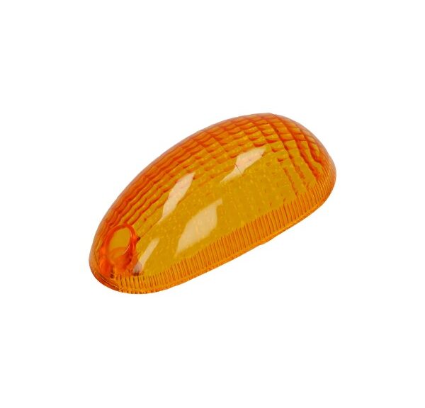 Knipperlichtglas DMP linksvoor oranje — geschikt voor Piaggio NRG