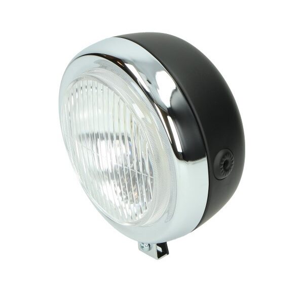 koplamp guia rond (made in EU) zwart puch maxi